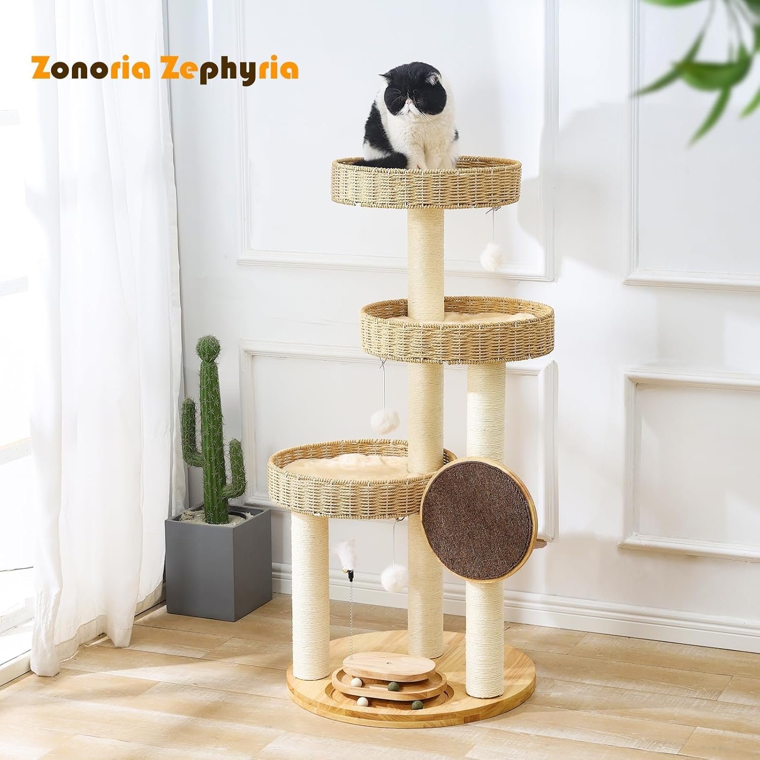 Solid Wood Cat Tower - Image 2